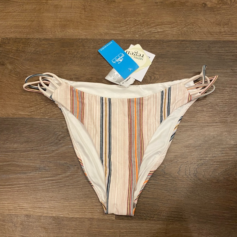 O’NEIL Kaanapali Katana Stripe Swim Bottom Medium Coverage Size Large NWT
